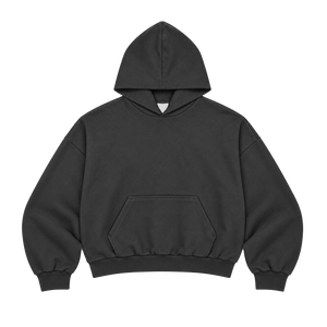 BLACK TERRY HOODIE