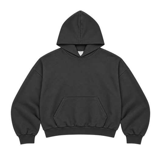 BLACK TERRY HOODIE