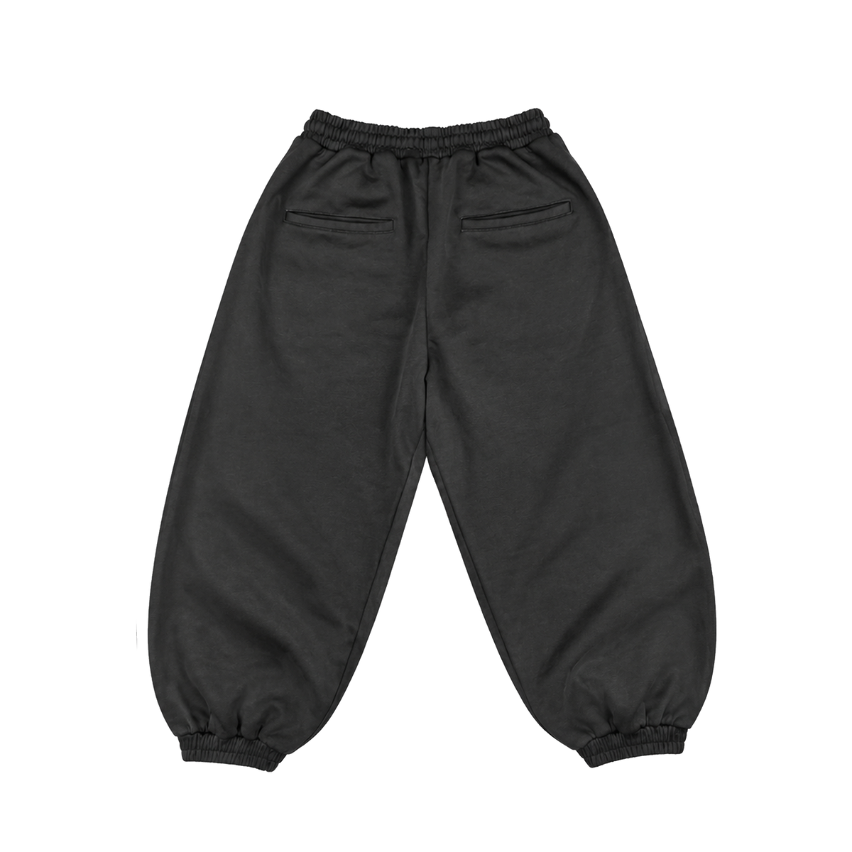 BLACK TERRY SWEATPANTS