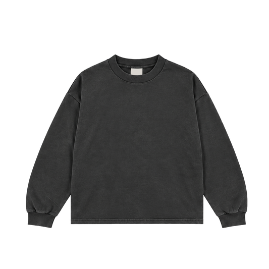 BLACK LONG SLEEVE TEE