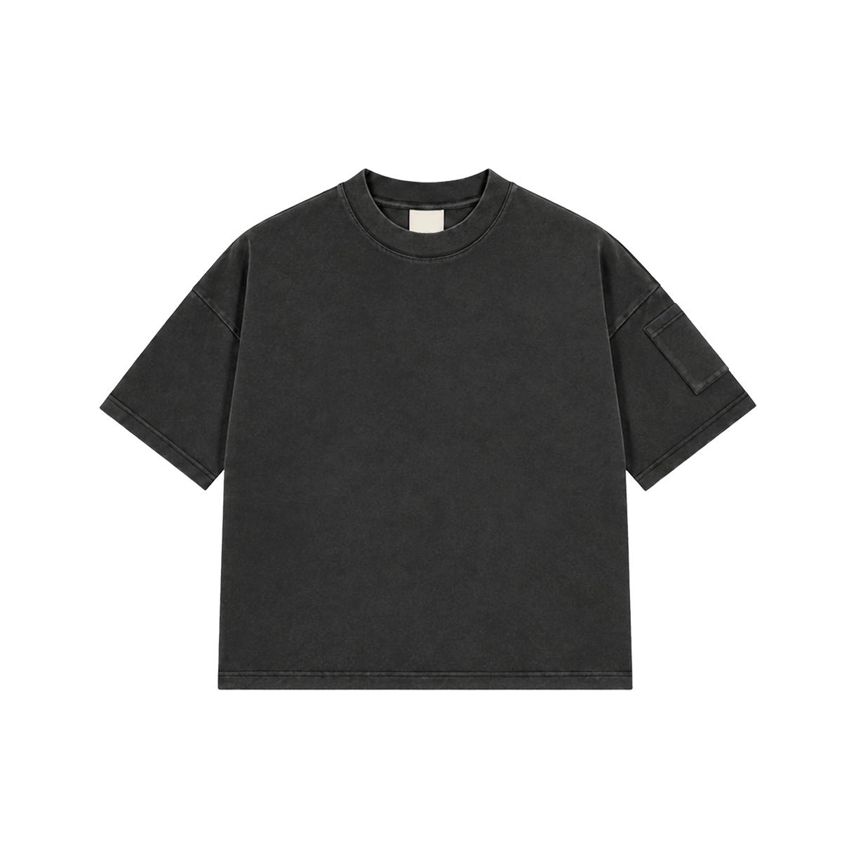 BLACK POCKET TEE