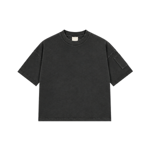 BLACK POCKET TEE