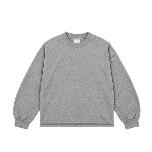 GREY LONG SLEEVE TEE
