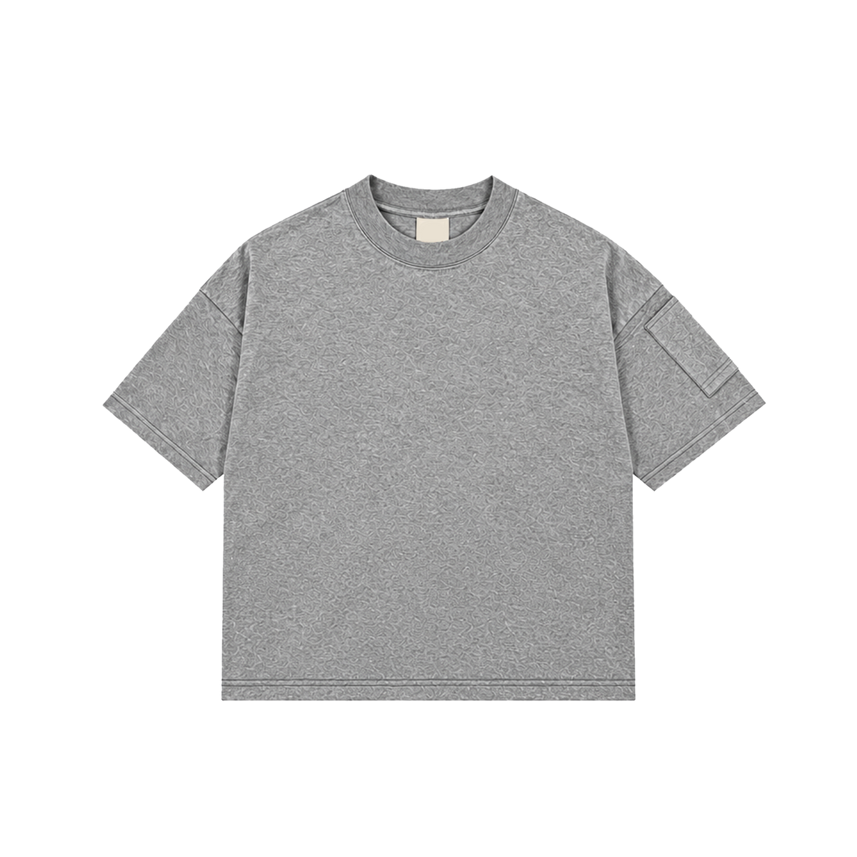 GREY POCKET TEE