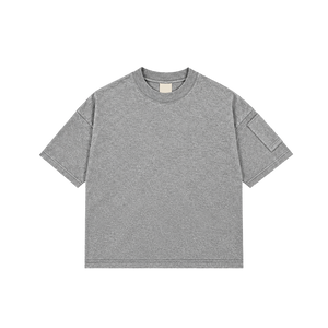GREY POCKET TEE