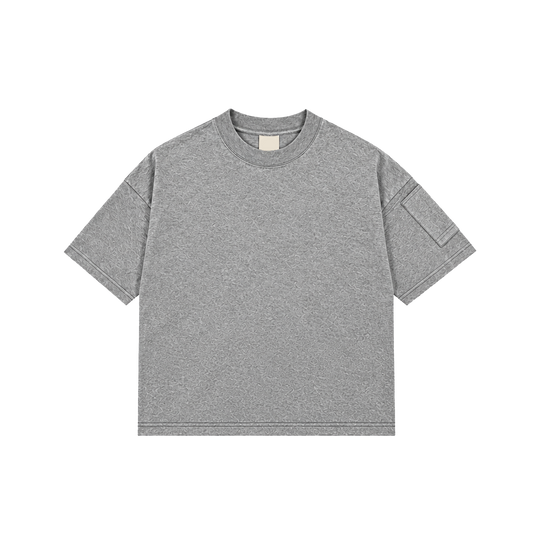 GREY POCKET TEE