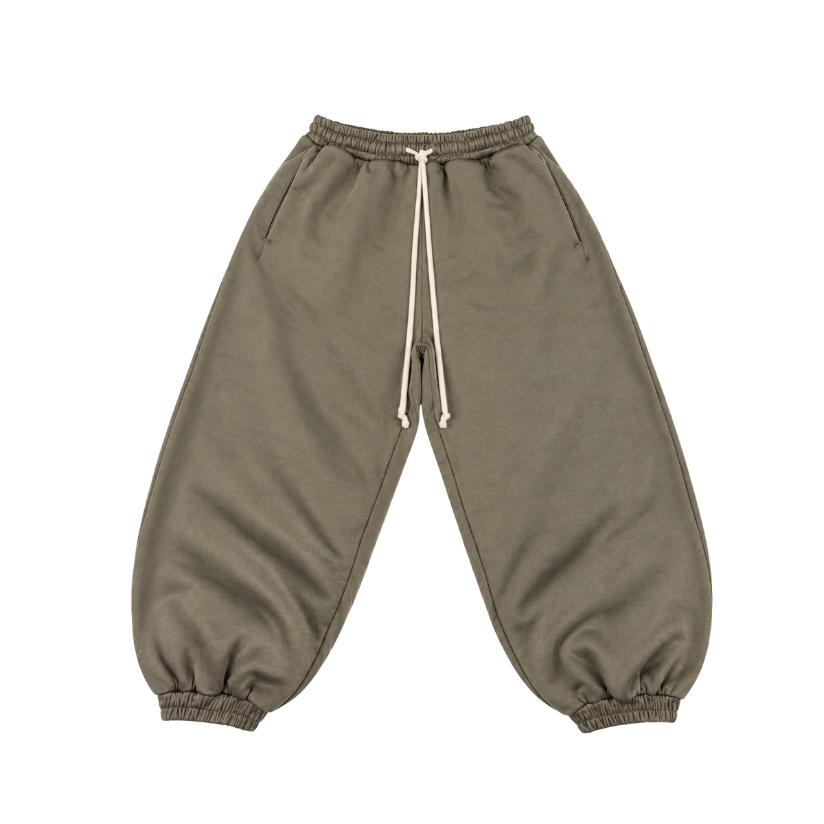 OLIVE TERRY SWEATPANTS